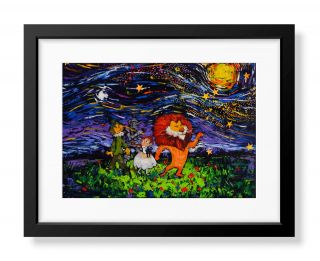 The Wizard Of Oz Van Gogh Starry Night Canvas Wall Art Print Poster A030