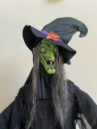 Life Size Hanging Animated Talking Witch Halloween Prop Decor Battery Operated