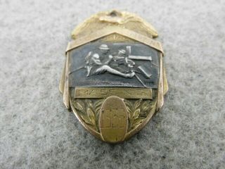 1935 Mass.  National Guard Co.  D 181st Inf,  Named Medal,  10k Gold Filled