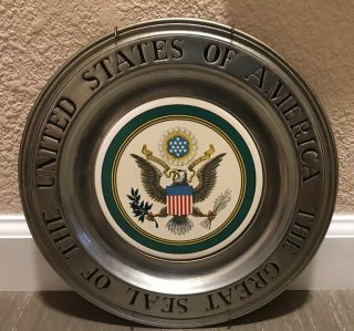 Vtg " The Great Seal Of The United States Of America " Plate Wilton
