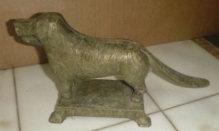 Antique Cast Iron Figural Dog Nutcracker - L.  A.  Althoff Mfg Co.  Il Doorstop