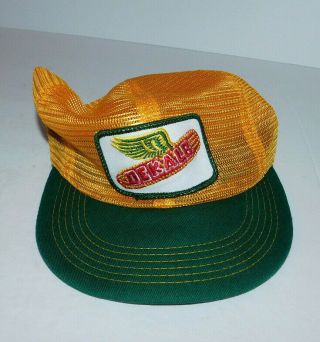 Neat Vintage Mesh Farmers Cap Snap Back Strap With Dekalb Seed Corn Patch