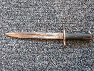 Wwii Us Army M - 1 Garand 10 Inch Bayonet Only Pal - Mod Us Uc 1942 Dated And Marked