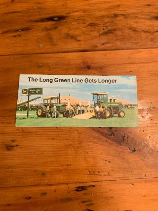 1971 John Deere The Long Green Line Gets Longer Brochure