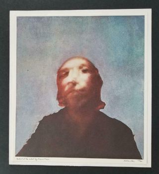 Richard Hamilton " Portrait Of The Artist " Mounted B/w Offset Lithograph 1973