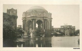 1915 Lagoon San Francisco California Ppie Fine Arts Palace Rppc Postcard 1414