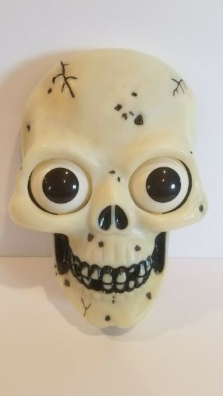 Vintage Halloween Motion Activated Talking Skull Playtronix Light Up Eyes