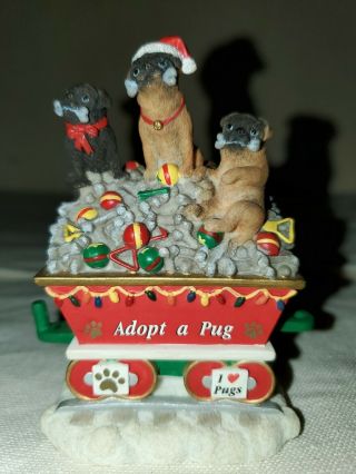 Danbury The Pug Christmas Express " Adopt A Pug "