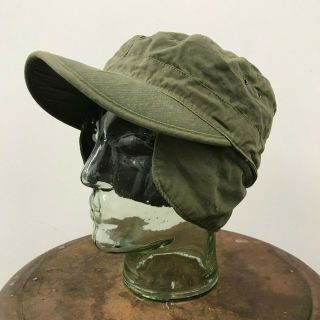 Vintage Us Army Military Fatigue Hat W/ Visor 1944,  Size 7 " U - 2
