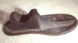 Antique Cast Iron Cobbler Shoe Last Size 2 Shoe Form 1880 - 1915