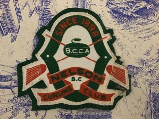 Nelson Curling Club British Columbia Canada Large Patch - Fine