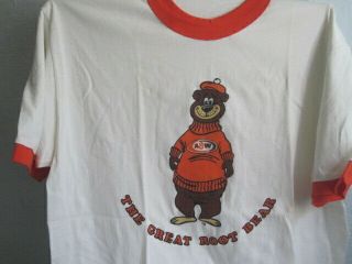Vintage Unworn A & W Root Beer Ringer T - Shirt,  Large,  Rooty Bear