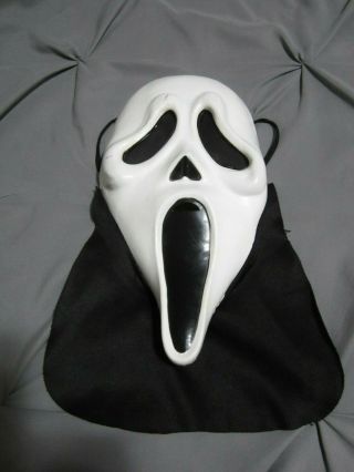 Ghost Face Mask Scream No Hood Fearsome Faces Fun World Fantastic Halloween