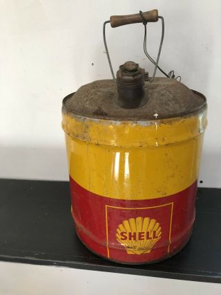 Vintage Shell 5 Gallon Motor Oil Can