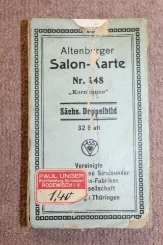 Ww2 German Army Soldiers Full Deck Of Playing Cards,  Stamped