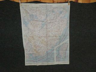 Wwii Us Army Air Force Silk Escape Map - Southeast & Northeast China - 1943