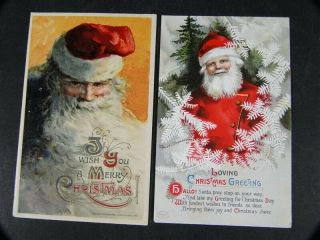 2 Ca 1915 Santa Claus Ellen Clapsaddle & Winsch