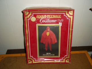 Vintage Ben Cooper Halloween Devil Costume.  Adult Teenage Medium 38 - 40
