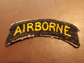 Wwii Airborne Tab Patch Military Us Army Uniform Military Insignia 101st 17th