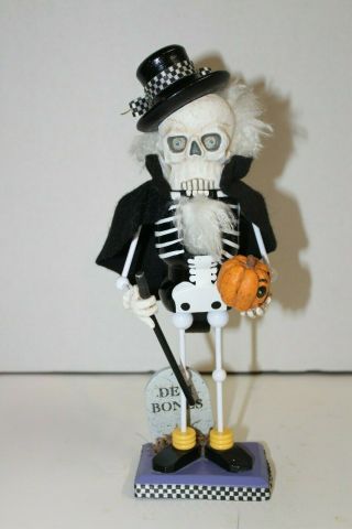 Vintage Nutcracker Dem Bones Halloween Skeleton