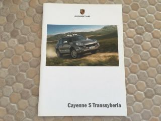 Porsche Official Cayenne S Transsyberia Sales Brochure 2009 Usa Edition