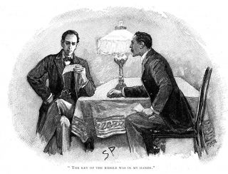 Sherlock Holmes In The Adventure Of The Gloria Scott Drawn By Sidney Paget