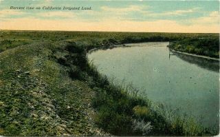 California C - 1910 Farm Agriculture San Joaquin Postcard Harvest Glosso 7227