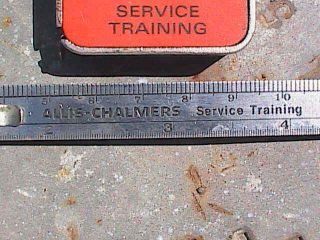 VINTAGE ALLIS - CHALMERS SERVICE TRAINING BARLOW TAPE MEASURE & 6 INCH RULE SCALE 2