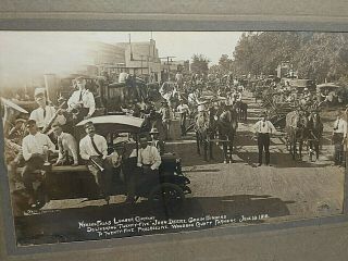 1918 Neosho Falls Kansas John Deere Grain Binders Parade Photograph by Chase 2