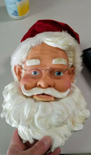 Head Only Gemmy 5ft.  Animated Singing Dancing Santa Claus Replacement Part