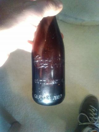 Amber Coca Cola Straight Sided Bottle Cleveland Ohio