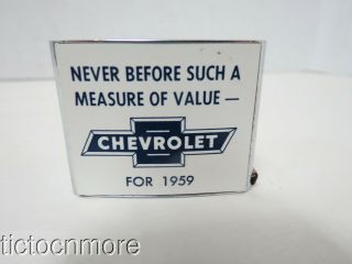 1959 Chevrolet Chevy Advertising Tape Measure Chevy Wagon Facts