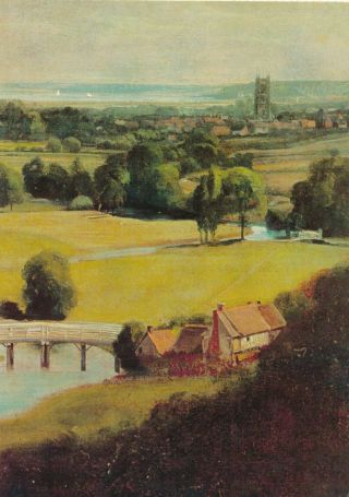 The Valley Of The Stour 1805 Pc Paint Art Postcard Constable Magna Edition 1990s