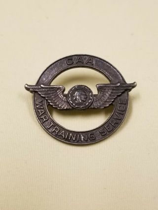 WW2 CAA Pilot Training Collar Device Sterling Silver War Training Service 2