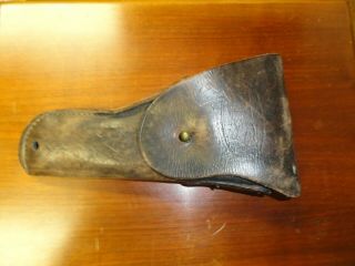 Vintage Army 45 U.  S.  Leather Flap Holster Graton Knight 1943 Right Hand