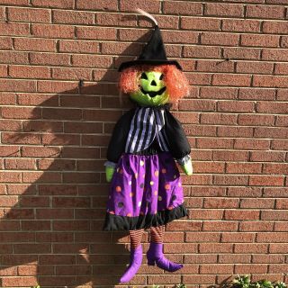 Halloween Russ Happy Hauntings Fiber Optic Witch W/ Sound Box Scary