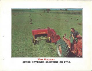 Farm Equipment Brochure - Holland - Hayliner 68 - Baler - 1958 (f5697)