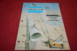 American 900 Series Crane Dragline Backhoe Brochure Dcpa13