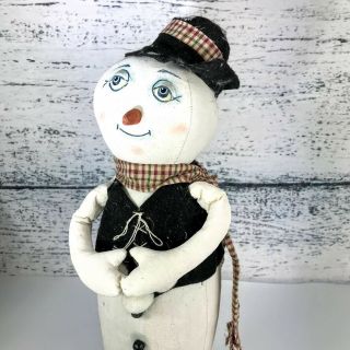 Artisan Christmas Joe Spencer Gallerie Ii Snowman Tall Large 16 " Tall Holiday