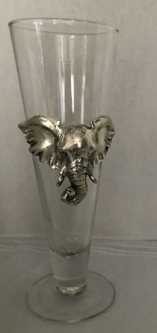 Arthur Court Designs Pilsner Beer Glass Elephant