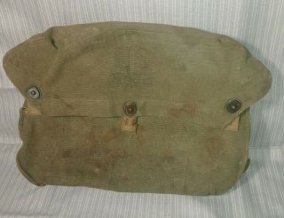Wwii Us Army,  M6 Lightweight Service Gas Mask,  Canvas Bag,  Chemical Corps Blood