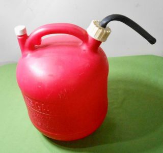 Vintage Eagle 2 - 1/2 Gal Gas Can Old Style Vented Eagle Spout Red