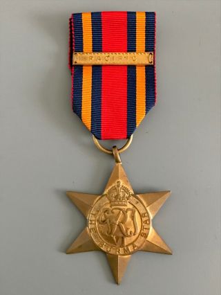 Wwii Canadian / British Burma Star Medal With Pacific Bar