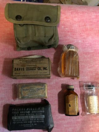 Us Army Usmc Usn Uscg Af Ww Ii M - 2 Jungle First Aid Kit W/contents Pacific Japan