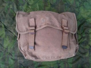 Ww2 U.  S.  Army Musette Bag Dated 1942 D - Day