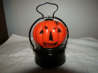 Vintage 1950 ' s Battery Operated Jack O ' Lantern Light Halloween pumpkin 2