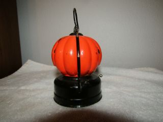 Vintage 1950 ' s Battery Operated Jack O ' Lantern Light Halloween pumpkin 3