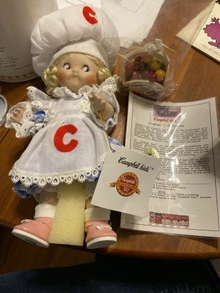1995 Campbells Soup Doll Limited Edition Number 392 Of 2500