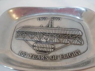 Wilton Armetale Pewter Bread Tray,  100yrs Of Flight,  1903 - 2003