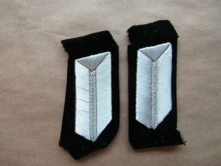 Wwii German Rad Officer Matching Officers Collar Tabs